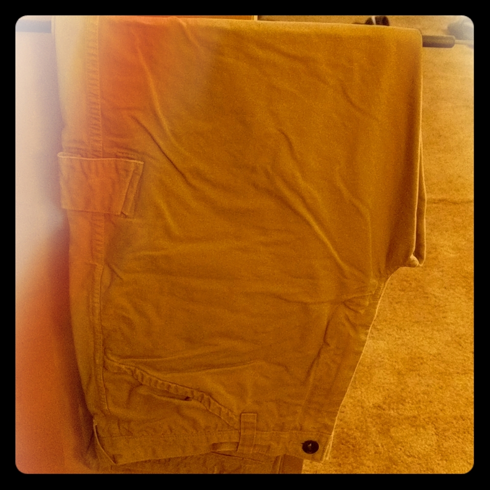 Cargo style khakis from J. Crew.